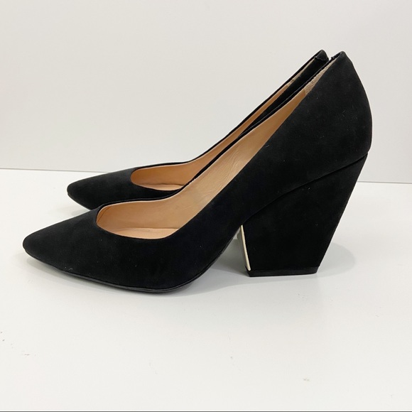 Pour La Victoire Shoes - POUR LA VICTOIRE Suede Chunky Heel Shoes